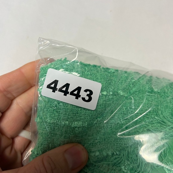 Design Todays Green Textured Fringe Skirt XL Asymmetrical Hem Made USA Retro Y2K - Picture 8 of 9